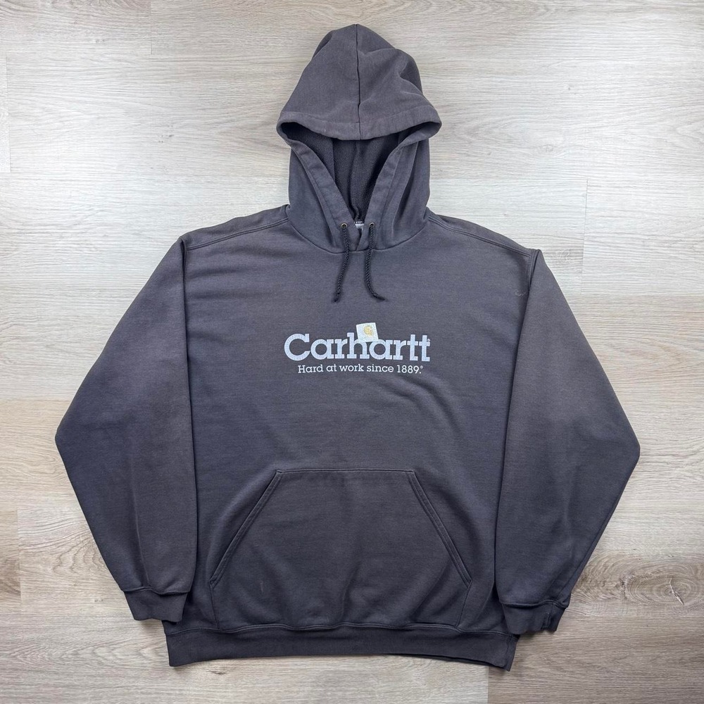 Vintage Y2K Carhartt Heavyweight Distressed Hoodie 2XL